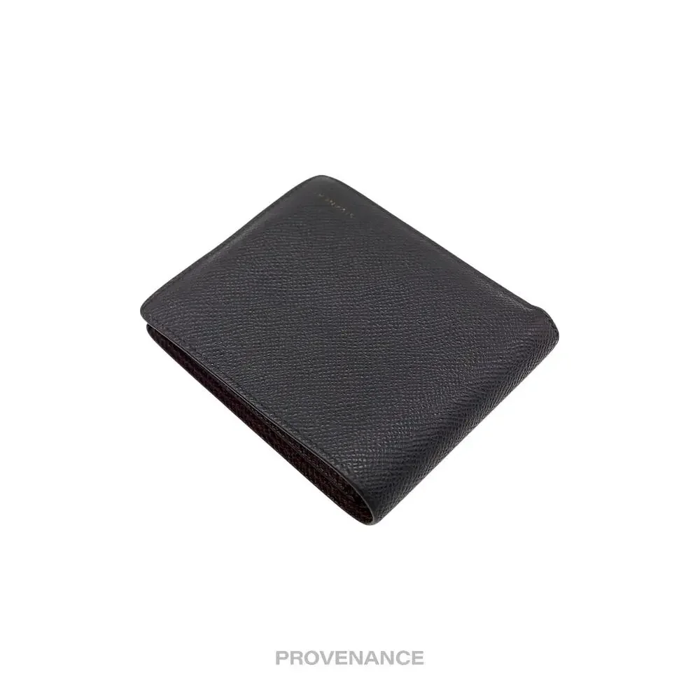 🔴 Givenchy Logo Bifold Wallet - Black Red Grained Leather
